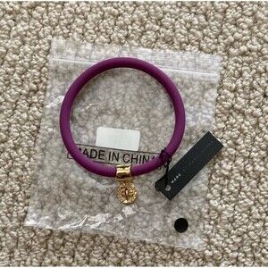 NEW Marc by Marc Jacobs Purple Bracelet with Small Circular Gold Charm NWT
